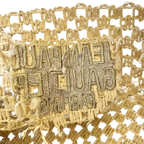 Jean Paul Gaultier Parfums Sparkling Straw Tote Bag Handbag - Picture 7 of 12